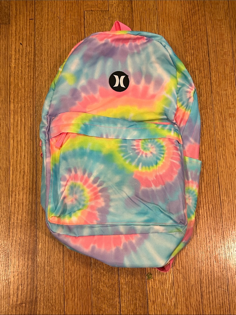 Hurley Kids Tie-Dye Spiral Backpack - Pink, Blue & Yellow
